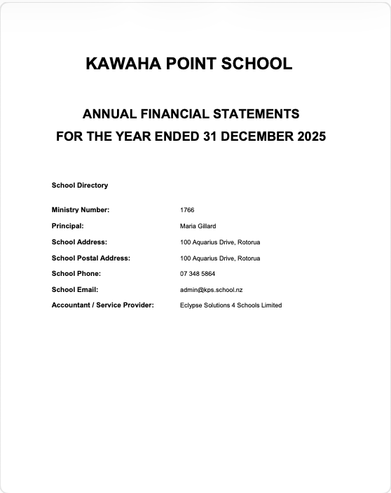Picture of front page of Financial Report 2025